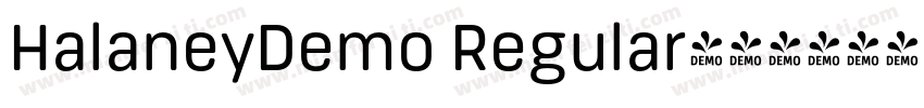 HalaneyDemo Regular字体转换